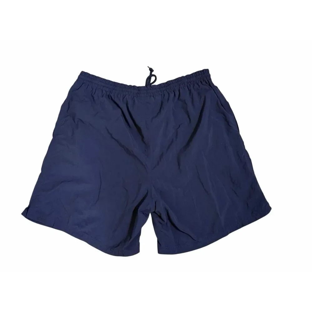 Vintage 90s Champion Nylon Shorts Lined Baggies XL Men’s Embroidered Navy Blue 7